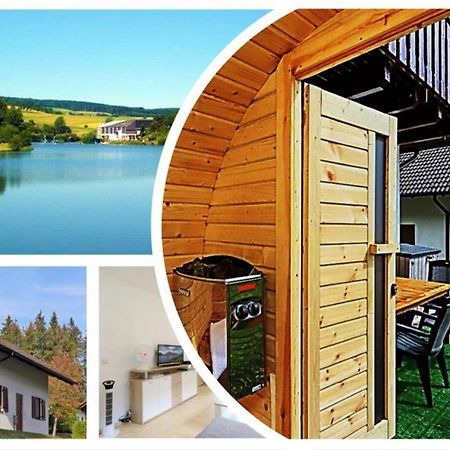 Seepark Kirchheim Ferienhaus Bei Vera Mit Sauna Luaran gambar